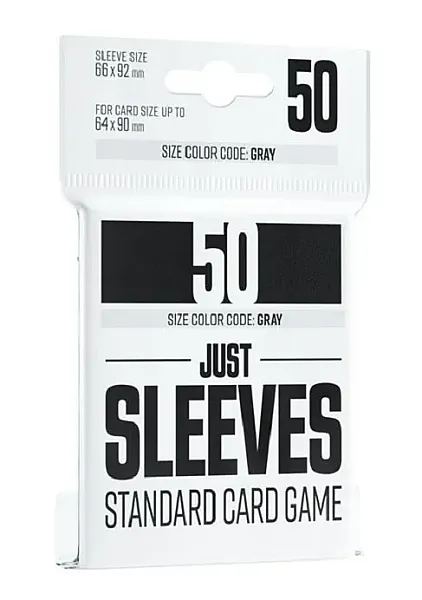 JUST SLEEVES - STANDARD SIZE BLACK (50 SLEEVES)